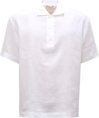 Paolo Pecora Heren, Tops, Wit, Maat: 2XS Linnen