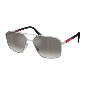 Prada Sunglasses - male - Prada - Sunglasses - Gray - 60 MM - Accessories