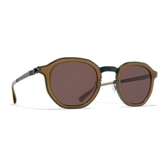 Mykita Sawyer Zonnebril - unisex - Accessoires - Bruin - Maat: 48 MM