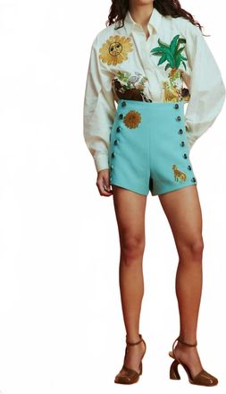 Alemais Tiger Short In Blue