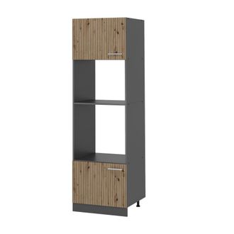Vicco Armario Para Microondas R-line, Roble Artesanal, 60 Cm