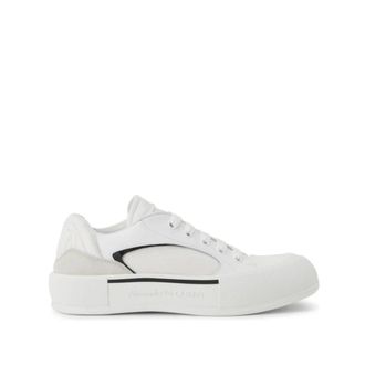 Alexander McQueen Alexander McQueen, Sneakers, male, White, Size: 9 US Sneakers White/Black Style 9061