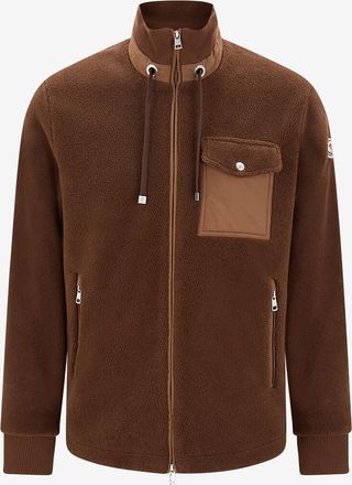 Moncler Kurze Fleecejacke mit Zugkordeln