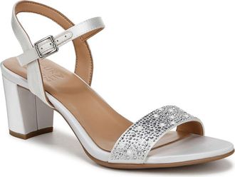 Naturalizer Bristol Ankle Strap Sandal in Pearl White Fabric at Nordstrom Rack, Size 6.5