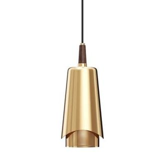 Audo Pendant Umanoff - Metal - Solid walnut - Designer Arthur Umanoff