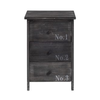Mobili Rebecca Mobili Rebecca - Rebecca Mobili Mesas De Noche Comoda 3 Cajones Madera Retro 54x35x27