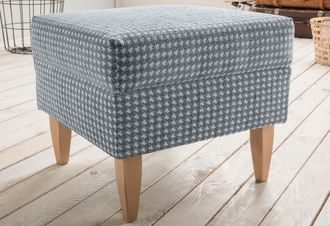 HOME AFFAIRE Hocker »Asino« mit Hahnentritt-Bezug