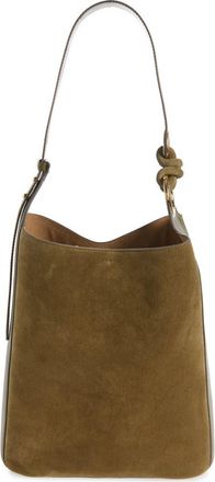 Anya Hindmarch Ringo Suede North/South Shoulder Bag in Bonsai at Nordstrom