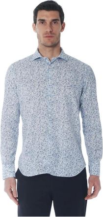 Tintoria Mattei Camicia in cotone fantasia - Heren - Casual Overhemden - Veelkleurig - L - Katoen - Overhemden