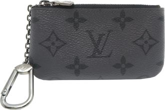 Louis Vuitton Black Gray Monogram Eclipse Coin Purse/Coin Case (Pre-Owned)