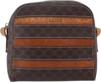 Celine Pre-owned Cross Body Bags, female, Brown, Size: ONE SIZE Pre-owned Canvas Crossbody Bag
