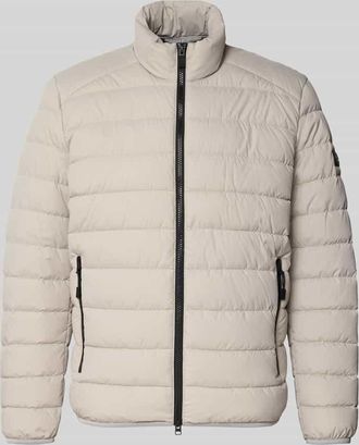 Marc O'Polo Regular Fit Steppjacke aus wasserabweisendem Material in Hellgrau, Größe XXXL