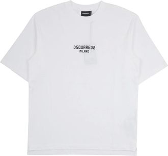 Dsquared2 Tops, Heren, Wit, S, T-shirts