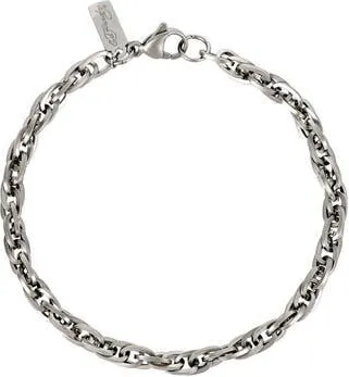Ed Hardy Mens Twist Chain Bracelet in Silver at Nordstrom Rack