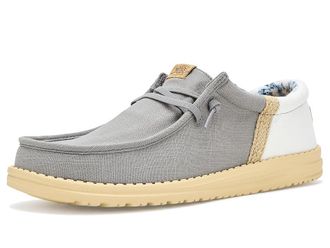 Hey Dude Wally Funk Summer Stitch Mens Shoes Flannel Grey/Multi : 10 M, Cotton