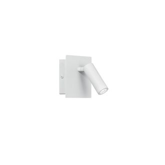 Luce-Ambiente-Design Dickens Led Wall Light in White Metal With Adjustable Light Point 2.2w Alda Light (3000k)