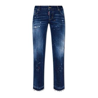 Dsquared2 Cropped Jeans, female, Blue, Size: 2XS Jenna jeans