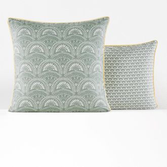 La Redoute Interieurs Kussensloop in gewassen katoen, Jaipur groen