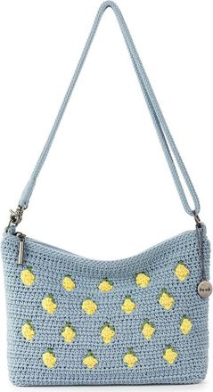 The Sak Lumi Covertible Crossbody Hand Crochet Bag in Blue Lemons at Nordstrom