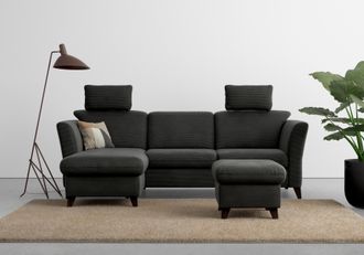 HOME AFFAIRE Ecksofa »Trelleborg L-Form« wahlweise mit Bettfunktion und Bettkasten, inkl. Federkern-Polsterung