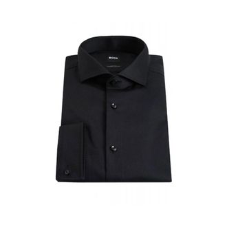 HUGO BOSS Hombre, Camisas, Negro, Talla: M