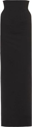 Ferragamo knitted long-length skirt - women - Wool/Polyamide/Elastane - 36 - Black