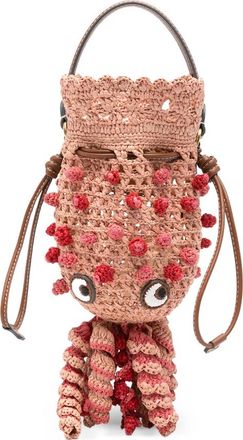 Anya Hindmarch Squid Raffia Bucket Bag