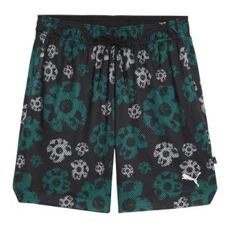 Puma Hoopocalypse omkeerbare basketbalshorts voor heren (Zwart)