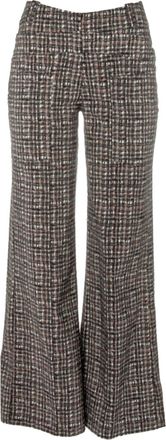 Habitat Womens City Print Wide Leg Pants In Driftwood