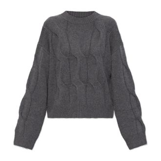 Lisa Yang Cashmere Knitwear, female, Gray, Size: S Sammie Sweater