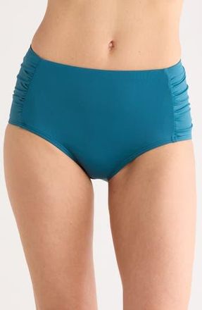 Jantzen Shirred Bikini Bottoms in Depths at Nordstrom Rack, Size 16