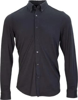 Lords of Harlech Shawn Merino Shirt in Black at Nordstrom, Size Xx-Large