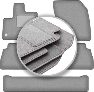 OEM Alfombrillas De Coche Gris Ceniza Para: Opel Combo E 7 Plazas (2018-)