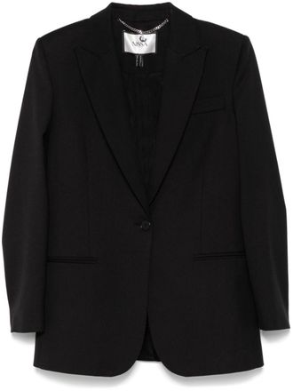 Nissa single-breasted blazer - women - Spandex/Elastane/Polyester/Viscose/Wool/Acetate - 40 - Black