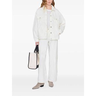 Anine Bing Organic Cotton Button-Front Jacket - White