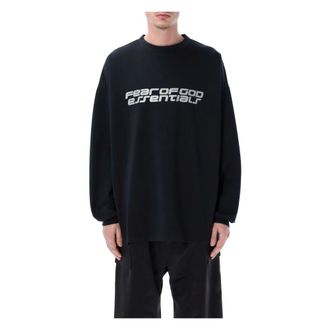 Fear of God Long Sleeve Tops, male, Black, Size: XL 90s Long Sleeve Tee