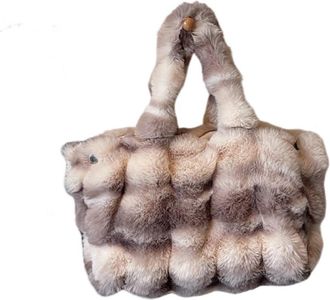 Generic Faux plush bag autumn and winter fashion and versatile large-capacity shoulder armpit bag