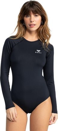 Roxy Badeanzug ROXY Essentials, Damen, Gr. XXL, Cup 0, grau (anthrazit), Recycling-Polyester, Badeanz&uuml;ge Badeanzug