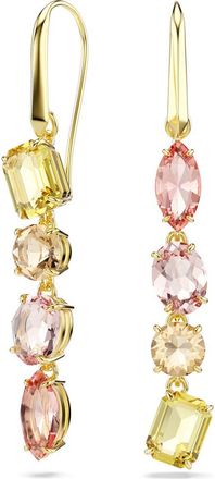 Swarovski Gema Mismatched Drop Earrings in Gold/Multi at Nordstrom