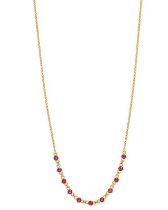 Bony Levy El Mar 18K 0.78 Ct. Tw. 11 Ruby Necklace