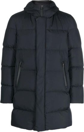 Herno Donsjas - Heren - Gewatteerde jassen - Blauw - 3XL - Jassen
