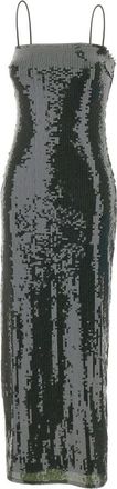 Rotate Sequins Maxi Slip Dress - Dames - Feestkleedjes - Groen - S - Polyester - Kleedjes