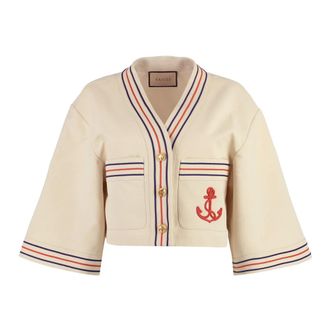 Gucci Mujer, Chaquetas, Beige, Talla: 2XS