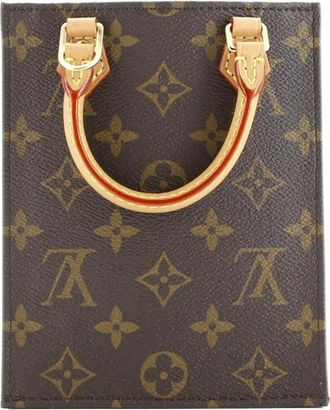 Louis Vuitton Petit Sac Plat Bag Monogram Canvas crossbody bag - Bruin