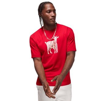 Nike Jordan Mens NC GOAT Short Sleeve Crew - Red/Black Size S