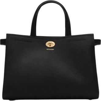 Burberry Black Check Cotswolds Small Tote