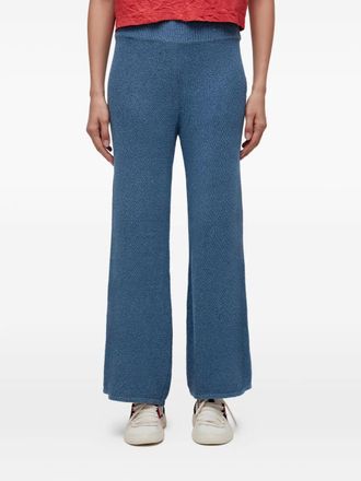 Osklen knit wide-leg trousers - Blue