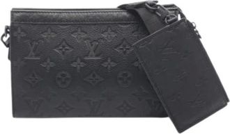 Louis Vuitton Pre-owned Cross Body Bags, male, Black, Size: ONE SIZE Pre-owned Pouch Shoulder Bag