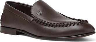 Fendi FF Loafer in Chocolate Chocolate at Nordstrom, Size 10Us