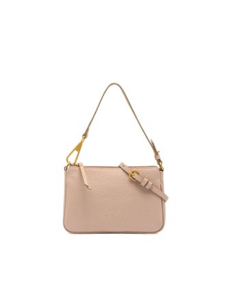 Gianni Chiarini Textured Leather Brooke Bag With Zip Closure And Removable Handle